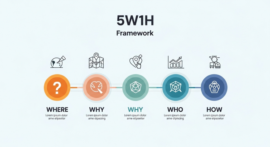 "content creation: 5W1H Infographic"