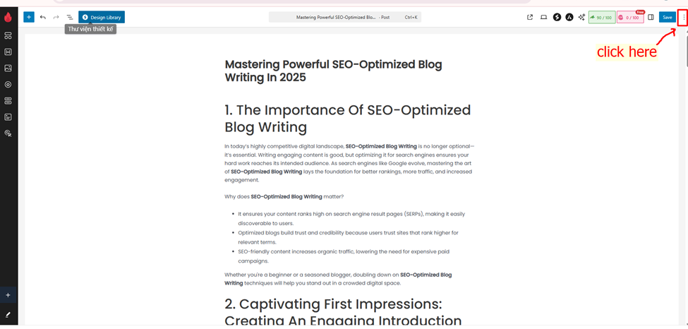 "Optimize Blog for SEO Manually"