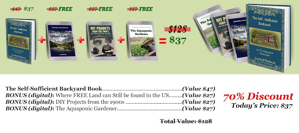 "Self Sufficient Backyard Book: Save 70%"