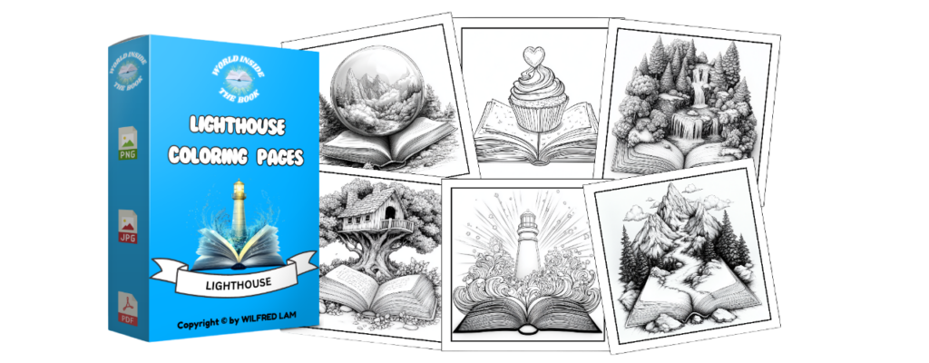 The World Inside The Book Coloring Pages